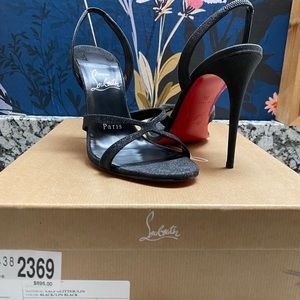 Christian Louboutin Black Emilie Halter Pumps size 36